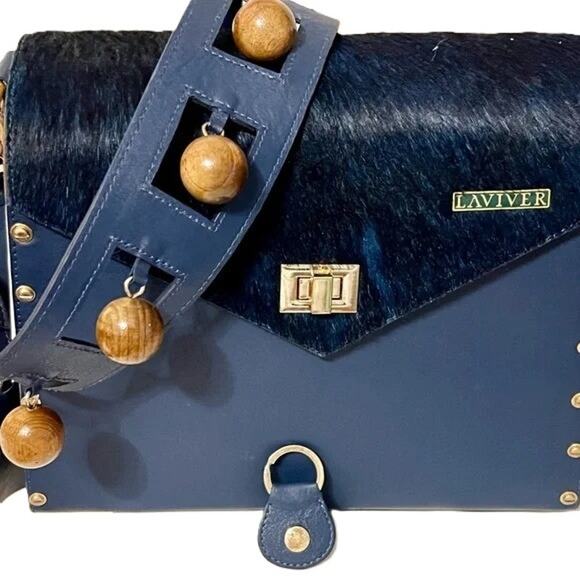 Laviver Zaransh Leather Italian Luxury Convertible Tote Shoulder Bag - Picture 1 of 16
